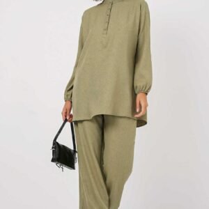 Olive Green Two-Piece Set